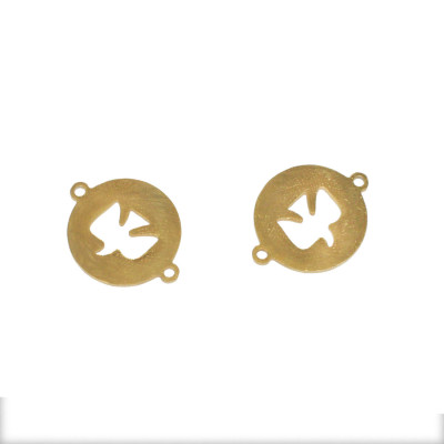 Connector with dove of surgical steel in two color variants