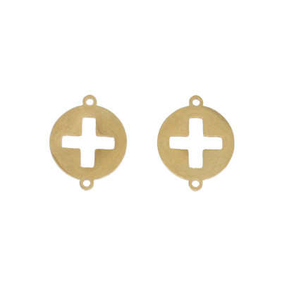 Konektor s křížkem z chirurgické oceli ve dvou barevných variantách