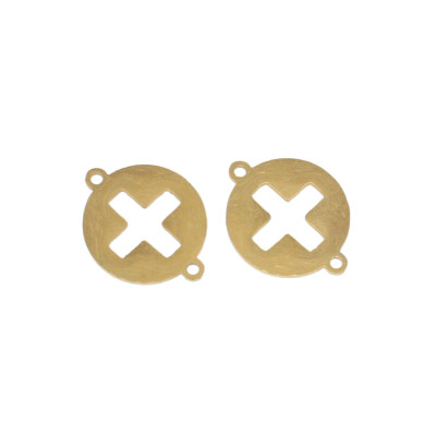 Konektor s křížkem z chirurgické oceli ve dvou barevných variantách