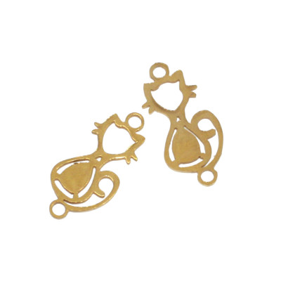 Connector sitting cat surgical steel two color variants