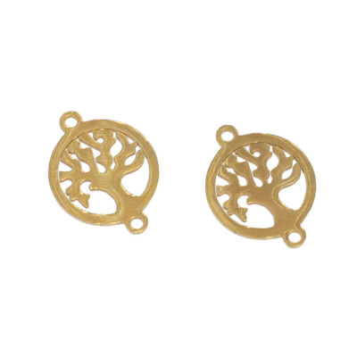 Connector Tree of Life Surgical Steel Two Color Variations