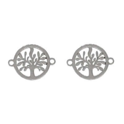 Connector Tree of Life Surgical Steel Two Color Variations