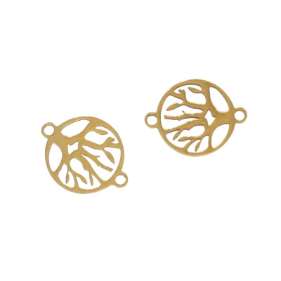 Connector Tree of Life Surgical Steel Two Color Variations