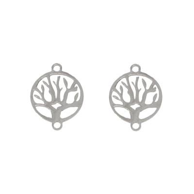 Connector Tree of Life Surgical Steel Two Color Variations
