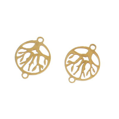 Connector Tree of Life Surgical Steel Two Color Variations