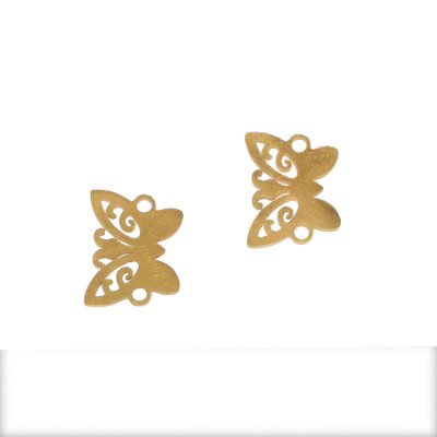 Connector butterfly surgical steel two color variants