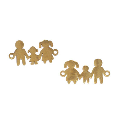 Connector family one child surgical steel two color variants