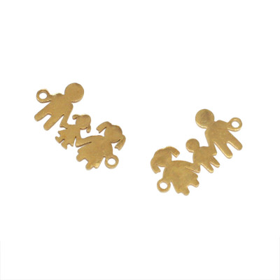 Konektor rodina jedno dítě chirurgická ocel dvě barevné varianty