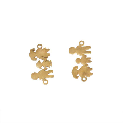 Connector family one child surgical steel two color variants