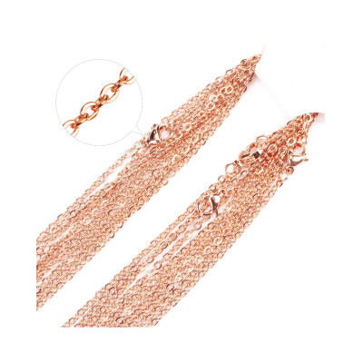 Chain with thickness 1,5mm Rose gold galvanized from surgical steel