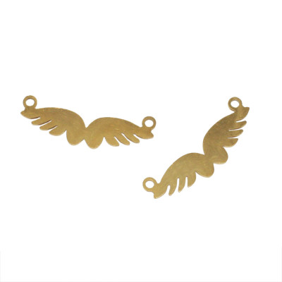Connector angel wings surgical steel two color variants