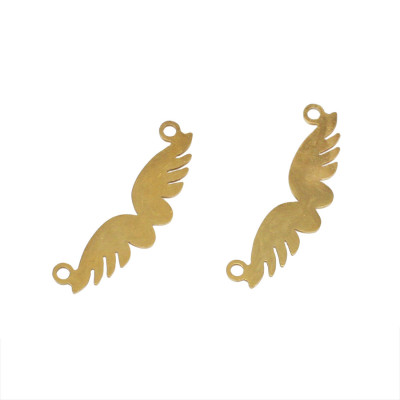 Connector angel wings surgical steel two color variants