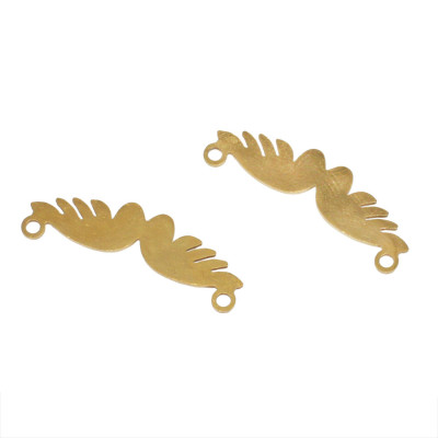 Connector angel wings surgical steel two color variants