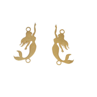 Connector mermaid surgical steel two color variants