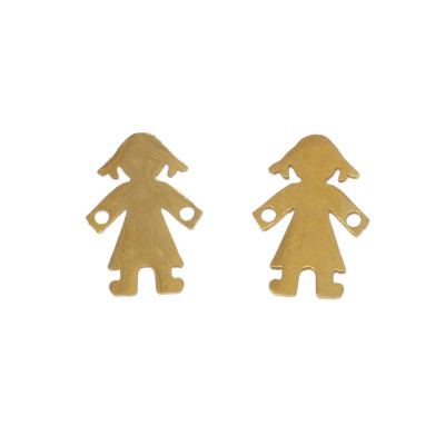 Connector little girl surgical steel two color variants