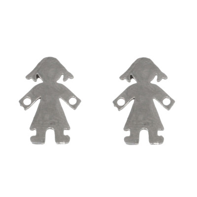 Connector little girl surgical steel two color variants