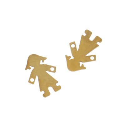 Connector little girl surgical steel two color variants