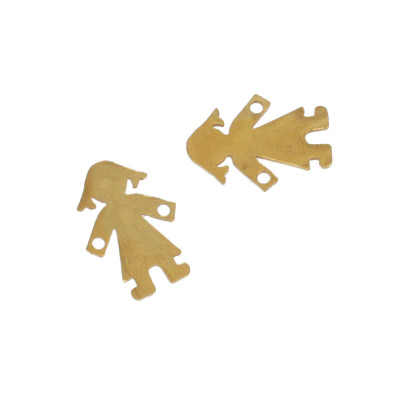 Connector little girl surgical steel two color variants