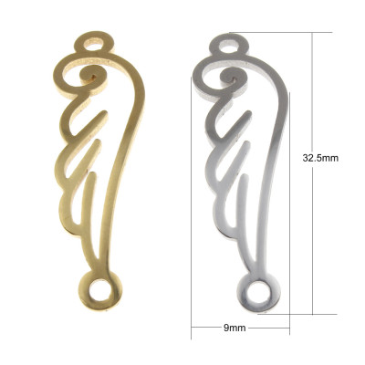 Surgical steel angel wing connector