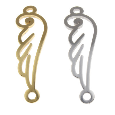 Surgical steel angel wing connector