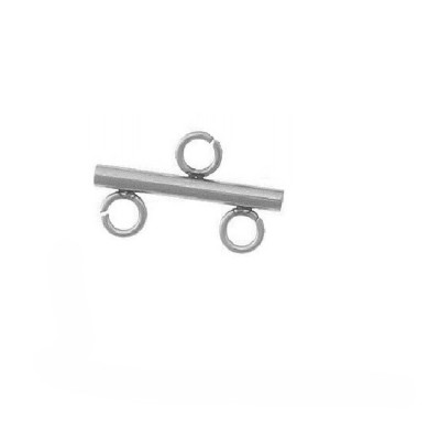 Two-row hanger, 1 piece, surgical steel