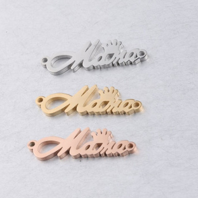 Konektor nápis Mama ozdobený korunkou