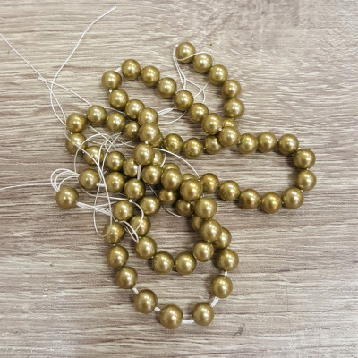 Pearl beads strung size 6mm choice of many colors