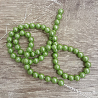 Pearl beads strung size 6mm choice of many colors