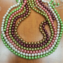 Pearl beads strung size 6mm choice of many colors