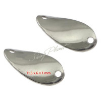 Konektor lístek 11,5 x 6mm z chirurgické oceli