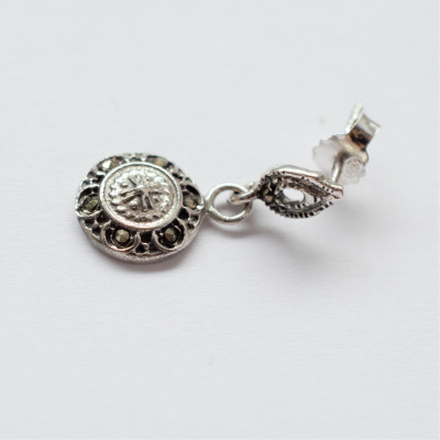 Náušnice Marcasite AG 925/1000