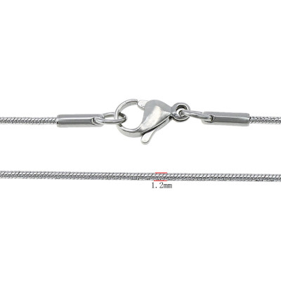 Chain hose 1.20 mm length 50 cm made of surgical steel