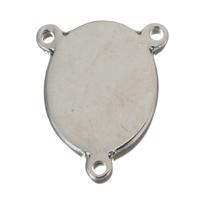 Rosary connector made of surgical steel