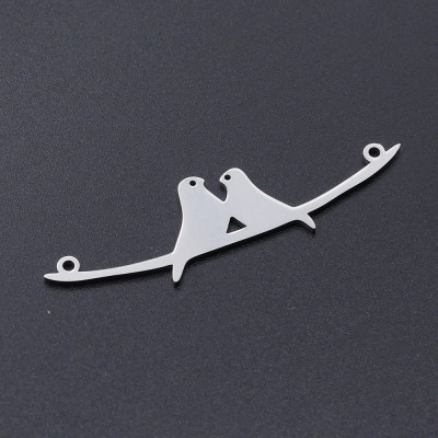 Connector birds made of surgical steel