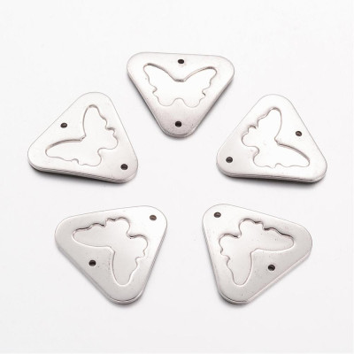 Konektor trojúhelník s motýlkem z chirurgické oceli