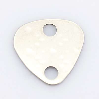 Triangle connector with surgical steel ornaments