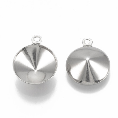 Pendant bowl 8mm made of surgical steel
