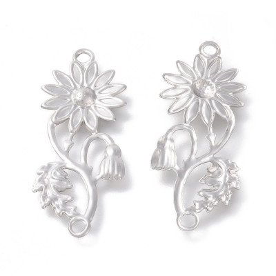 Sunflower molding connector made of surgical steel