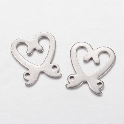 Surgical steel heart connector