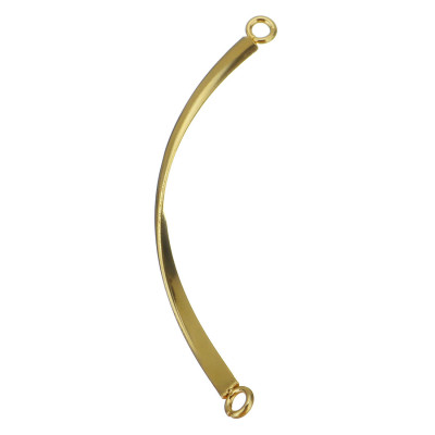 Connector bent rod in two colors surgical steel