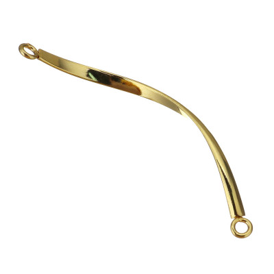 Connector bent rod in two colors surgical steel