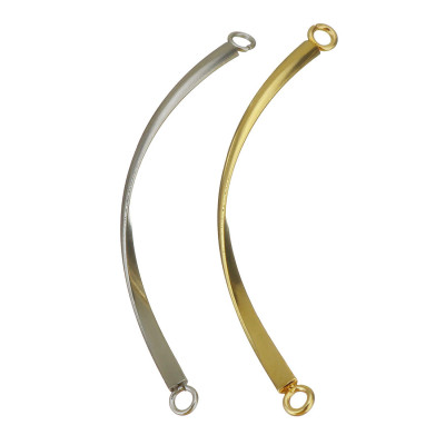 Connector bent rod in two colors surgical steel