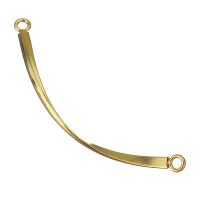 Connector bent rod in two colors surgical steel