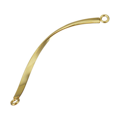 Connector bent rod in two colors surgical steel