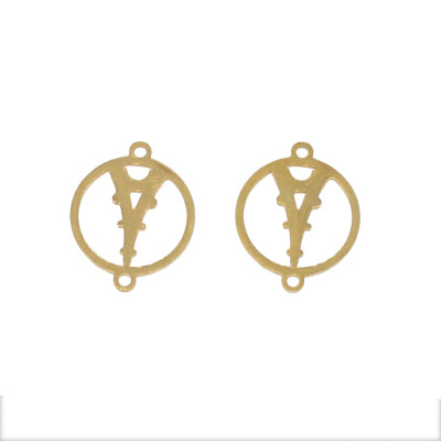 Eiffel tower connector in two colors, surgical steel