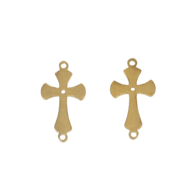 Cross connector in two colors, surgical steel