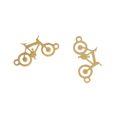 Pedal bike connector in two colors, surgical steel