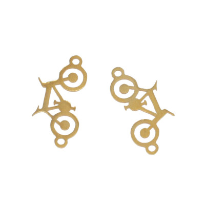 Pedal bike connector in two colors, surgical steel