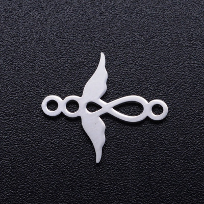 Horizontal figure eight with surgical steel wings