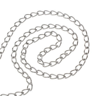 Curb chain extender with 5mm Stainless steel 304